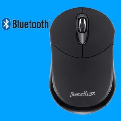 PERIMICE-802  Ratón Bluetooth. Negro mate gomado y brillo