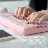 Teclado + Ratón Inalámbricos Perixx 713 Pink (ES)