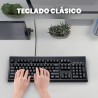 Teclado Completo/Full Size USB Perixx 106 negro