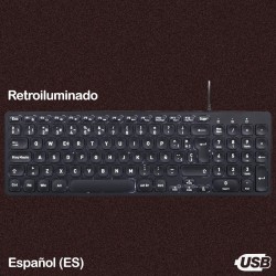 Teclado Retroiluminado Compacto Perixx 333 (ES)