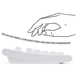 Teclado Completo/Full Size USB Perixx 106 blanco (ES)