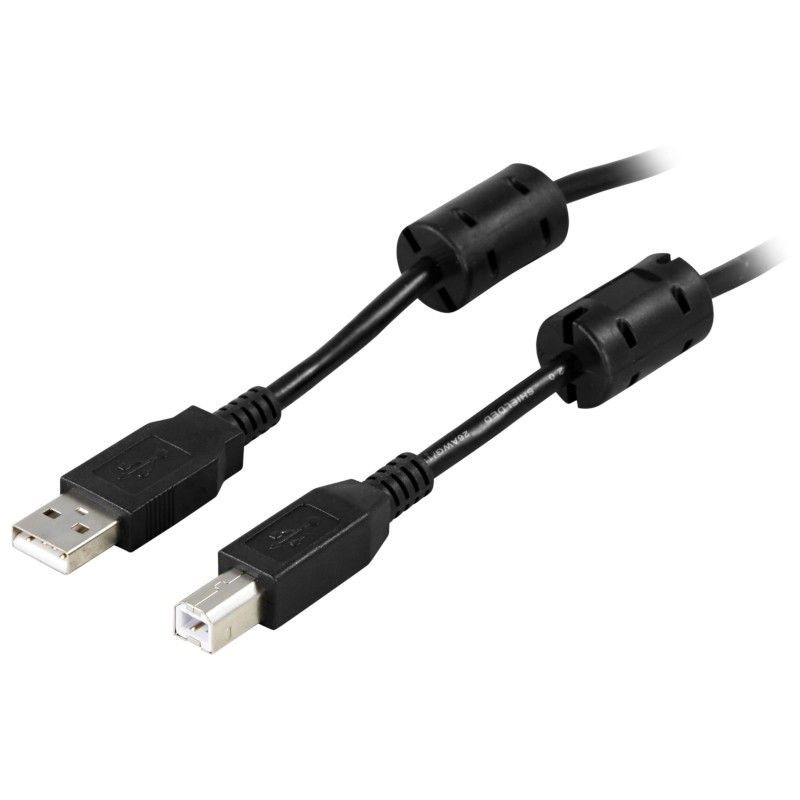 Cable USB Tipo-A | Tipo-B, Ferritas