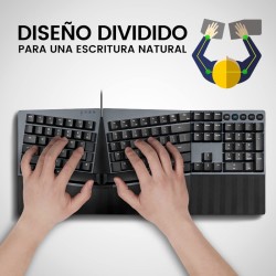 Teclado Ergonómico USB Perixx 535 (ES)