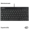 Teclado Retroiluminado Mini USB Perixx 326 (ES)