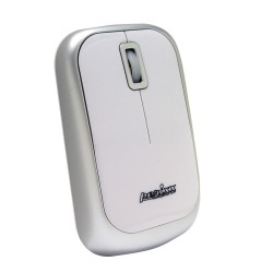 PERIMICE-708 Ratón Wireless. Blanco brillo y plata