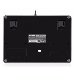 PERIBOARD-510. Teclado  reducido con Touchpad incorporado.Vista reverso.